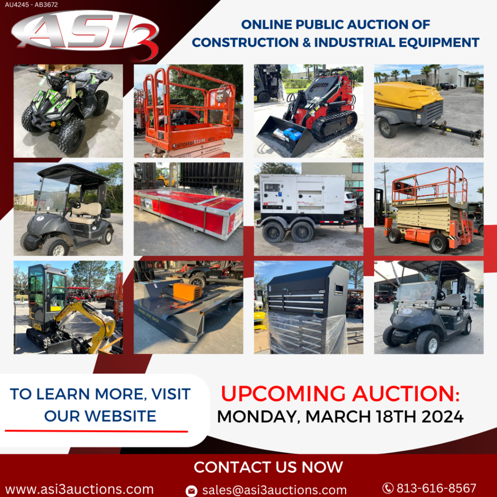 Upcoming Auctions - ASI3 Auctions