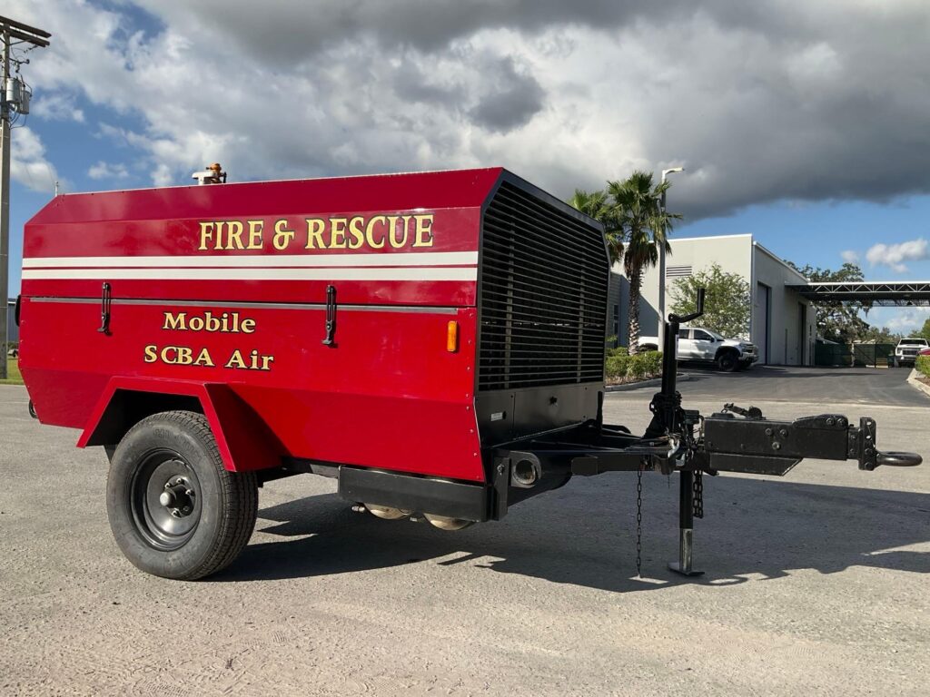 SCBA BREATHING AIR FIRE TRAILER WITH BUILT IN GENERATOR